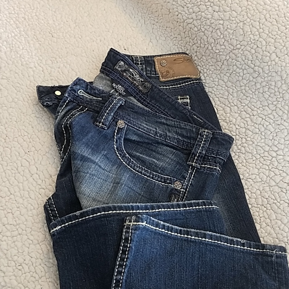 Silver jeans
